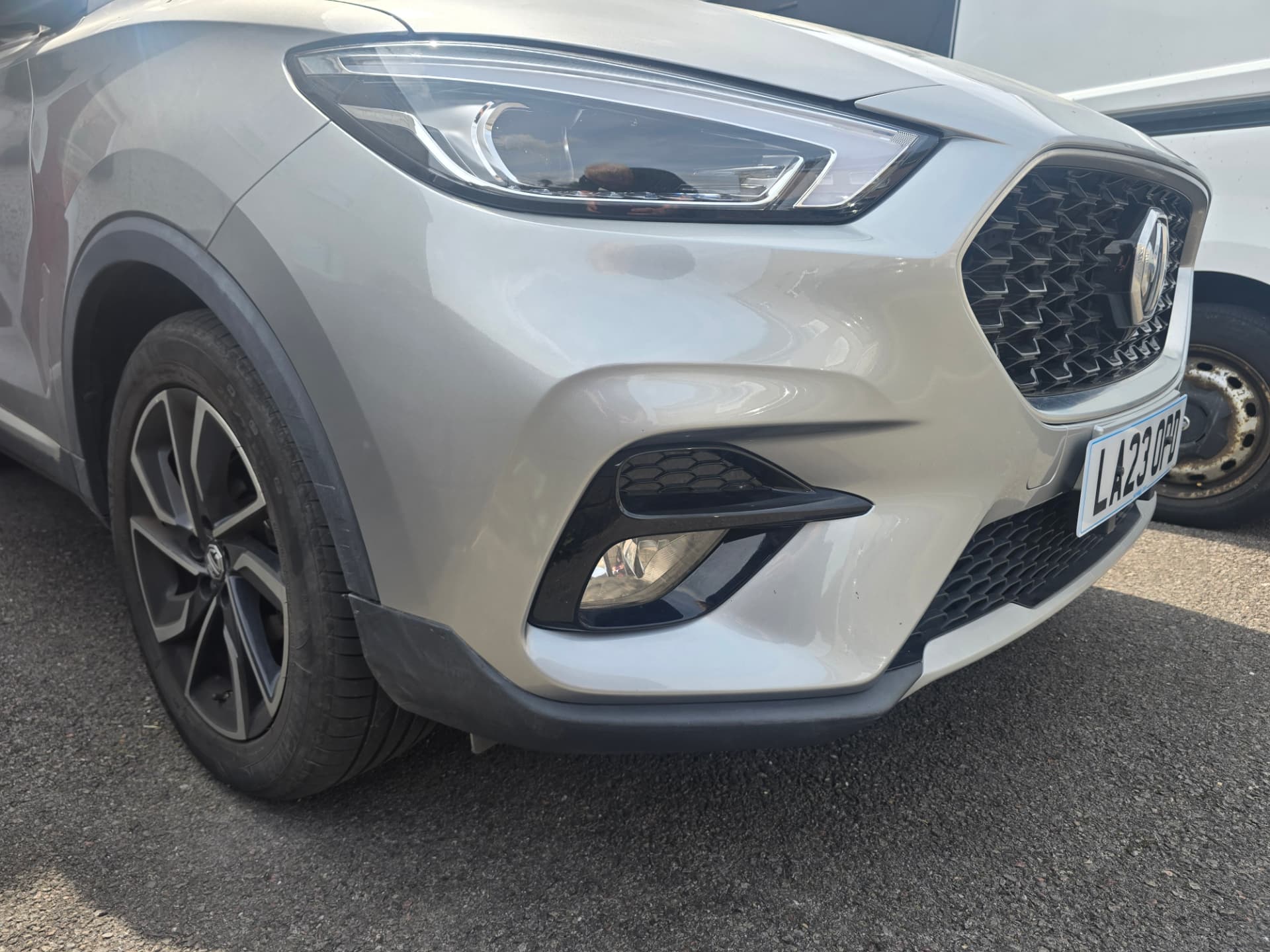 MG ZS (silver), Scratch repair, South Wales — after the SMART repair
